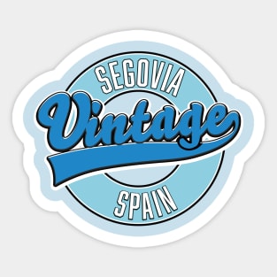 Segovia spain retro style logo Sticker